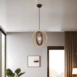 Opviq Feno - 52-01 Lámpara de araña de metal y madera en laca antigua